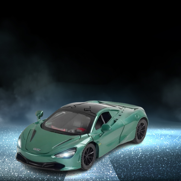 McLaren 720s Model Metal Diecast Car - Green Scale 1:32