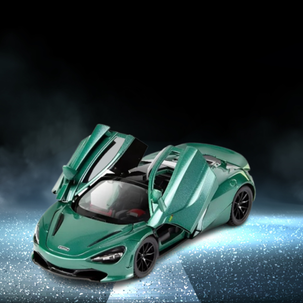 McLaren 720s Model Metal Diecast Car - Green Scale 1:32