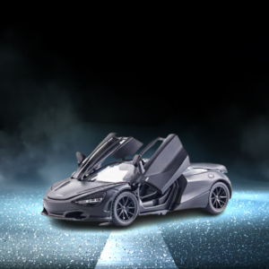 McLaren 720s Model Metal Diecast Car - Silver Scale 1:32