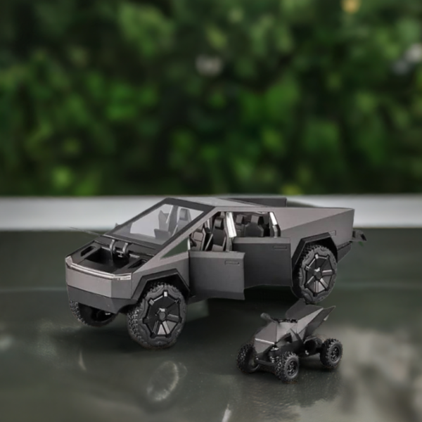 Tesla Cybertruck Metal Die-Cast 1:24 Scale - Black Edition - Image 1