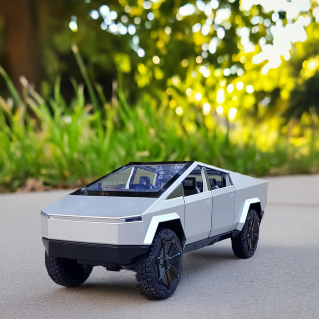 Tesla Cybertruck Metal Die-Cast 1:36 Scale Model – Silver - Image 4