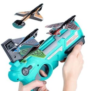 Flying Airplane Toy for Kids | Foam Plane with Air Battle Gun - Image 3