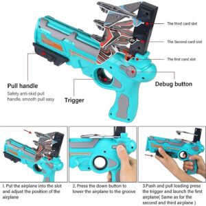 Flying Airplane Toy for Kids | Foam Plane with Air Battle Gun - Image 6