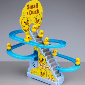 Musical Duck Track Slide and Climb Stairs Toys with 3 Duck