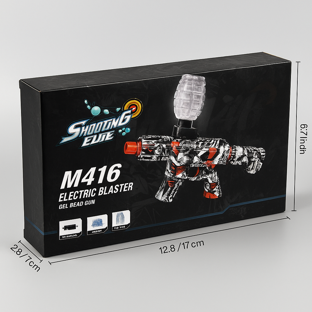 automatic gun for kids and adults | electric operated | 50 foot range | includes gel balls