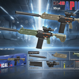 APICAL KSL-416 Super Gun with Bullet Sound Effects | Darts & Plastic Bullets