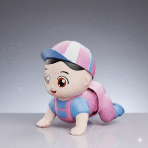 Musical Cute Mini Crawling Baby Electric Mini Climb Toy