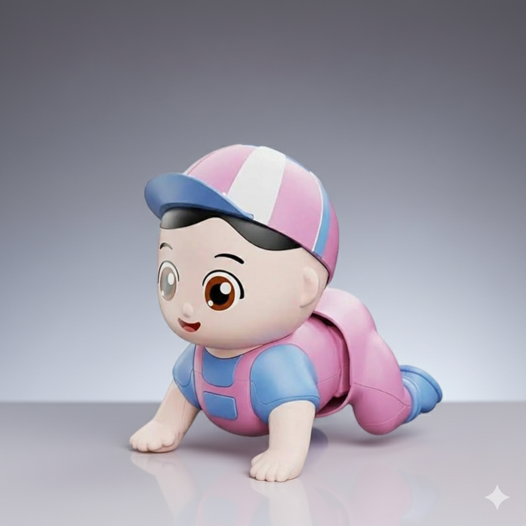 Musical Cute Mini Crawling Baby Electric Mini Climb Toy - Image 1