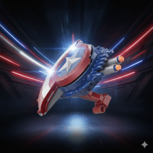 Kid Toy America Shield Toy Captain Blaster Reveal Gun with Soft Bullets | Multi