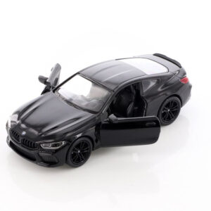 Die-cast Metal Car Model BMW Black Toy Car for Kids – Pull Back, Openable Doors - Image 4