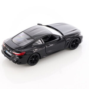 Die-cast Metal Car Model BMW Black Toy Car for Kids – Pull Back, Openable Doors - Image 2