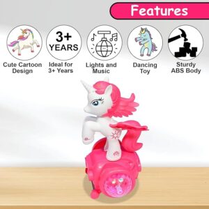 Unicorn Musical Toy for Kids – Bump and Go with 360° Rotation & Lights - Image 4
