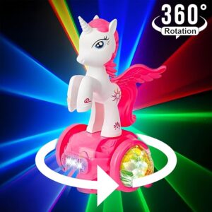 Unicorn Musical Toy for Kids – Bump and Go with 360° Rotation & Lights - Image 5