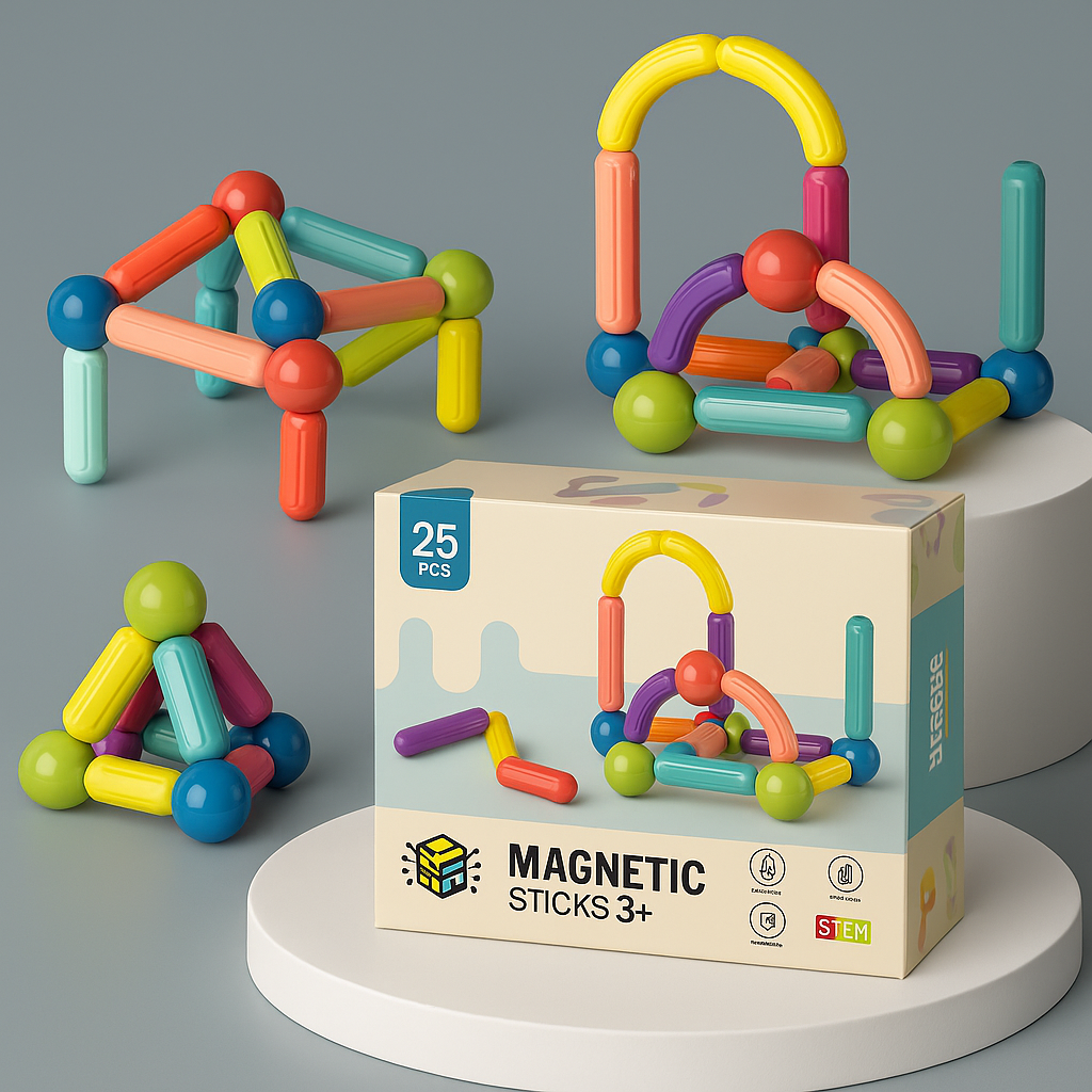 magnetic sticks building blocks for kids | ages 3+ | stem toys
